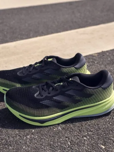 adidas Supernova Rise shoes on the ground