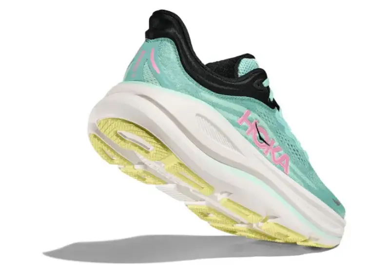Hoka Bondi 9 Blue SparkMint Fluorite Back View