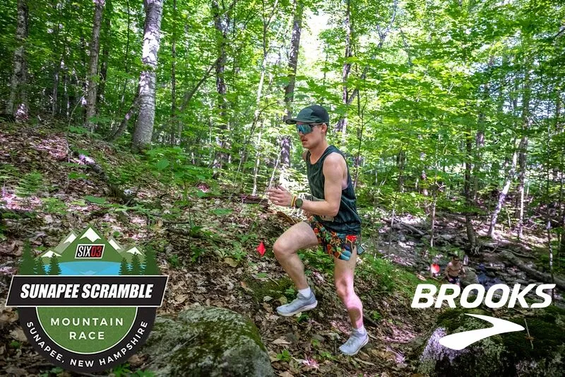 Sunapee Scramble Mountain Race runner on trail