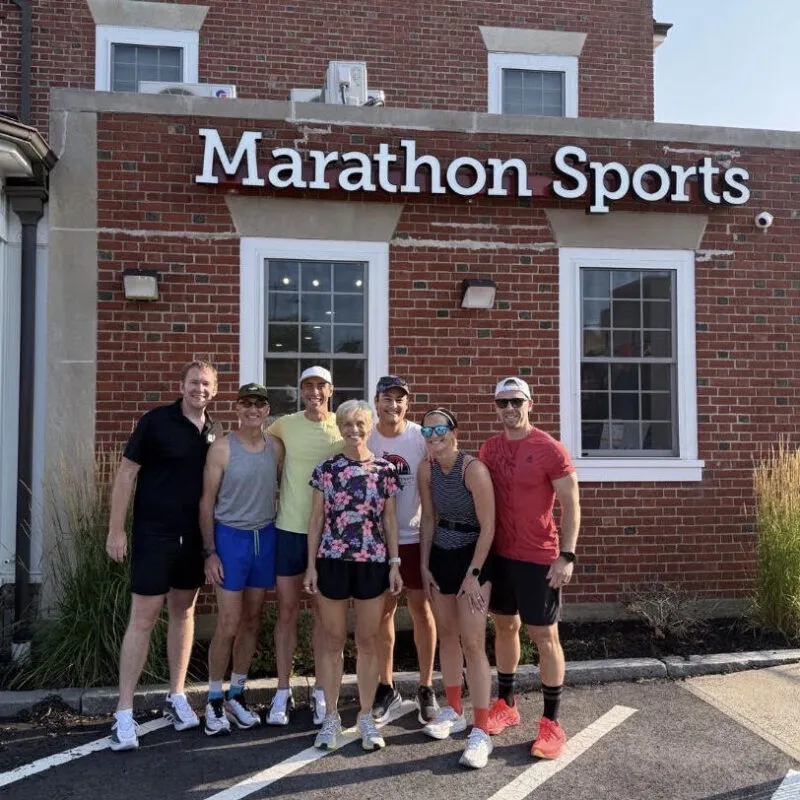 Marathon Sports Dedham Run Club group photo